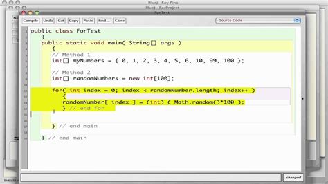 random number for loop java.